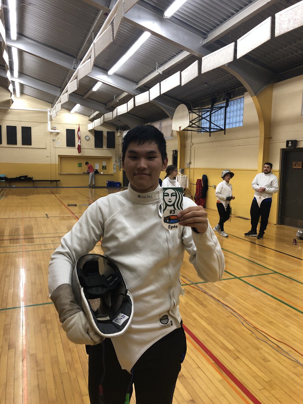Daniel at the Psi pool, June 2026 Épée mini-tournament